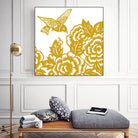 HUMMINGBIRD GOLD by Thomas Fernez on GIANT ART - yellow digital painting