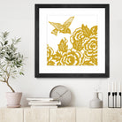 HUMMINGBIRD GOLD by Thomas Fernez on GIANT ART - yellow digital painting