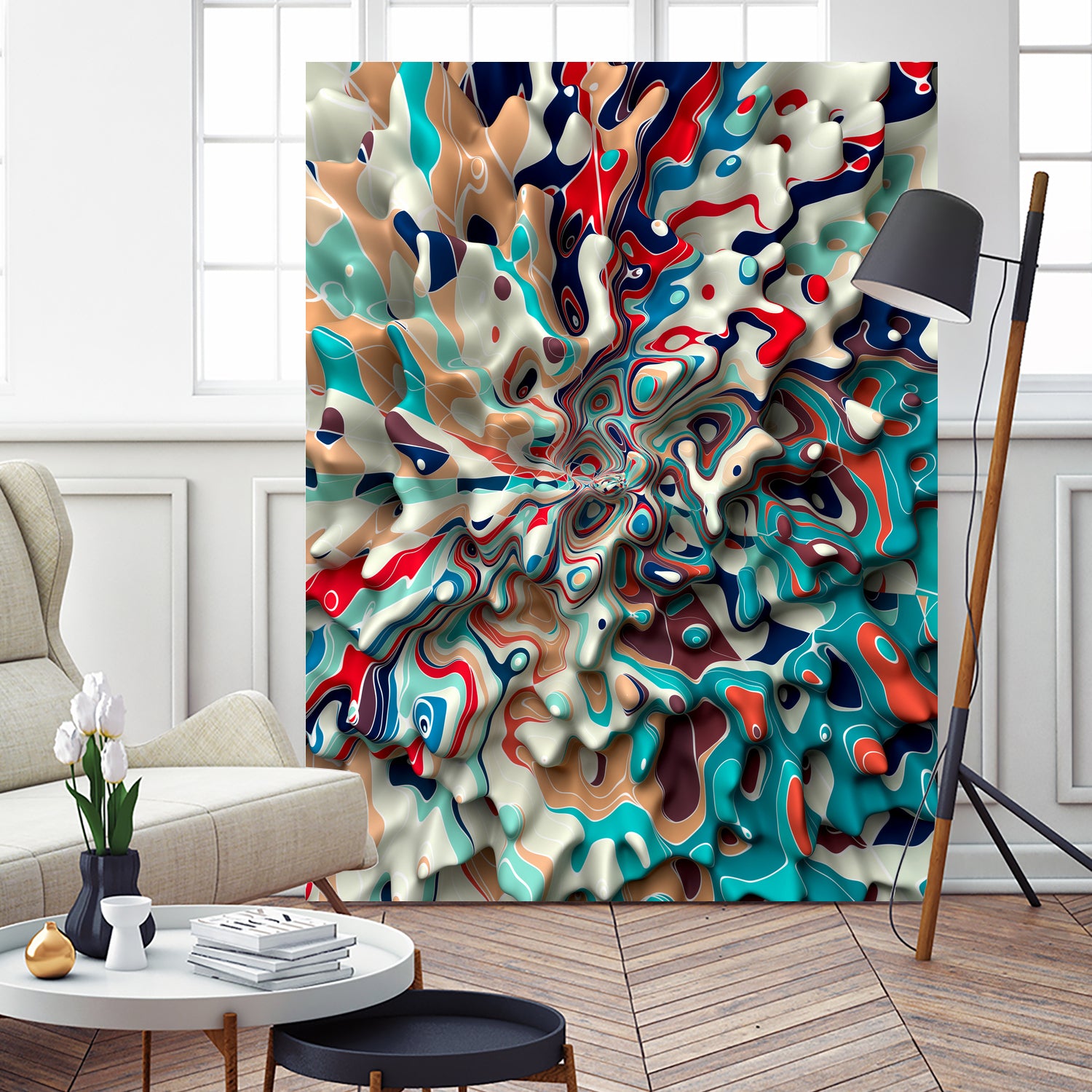 Weird-Surface by Danny Jardim on GIANT ART - blue digital painting