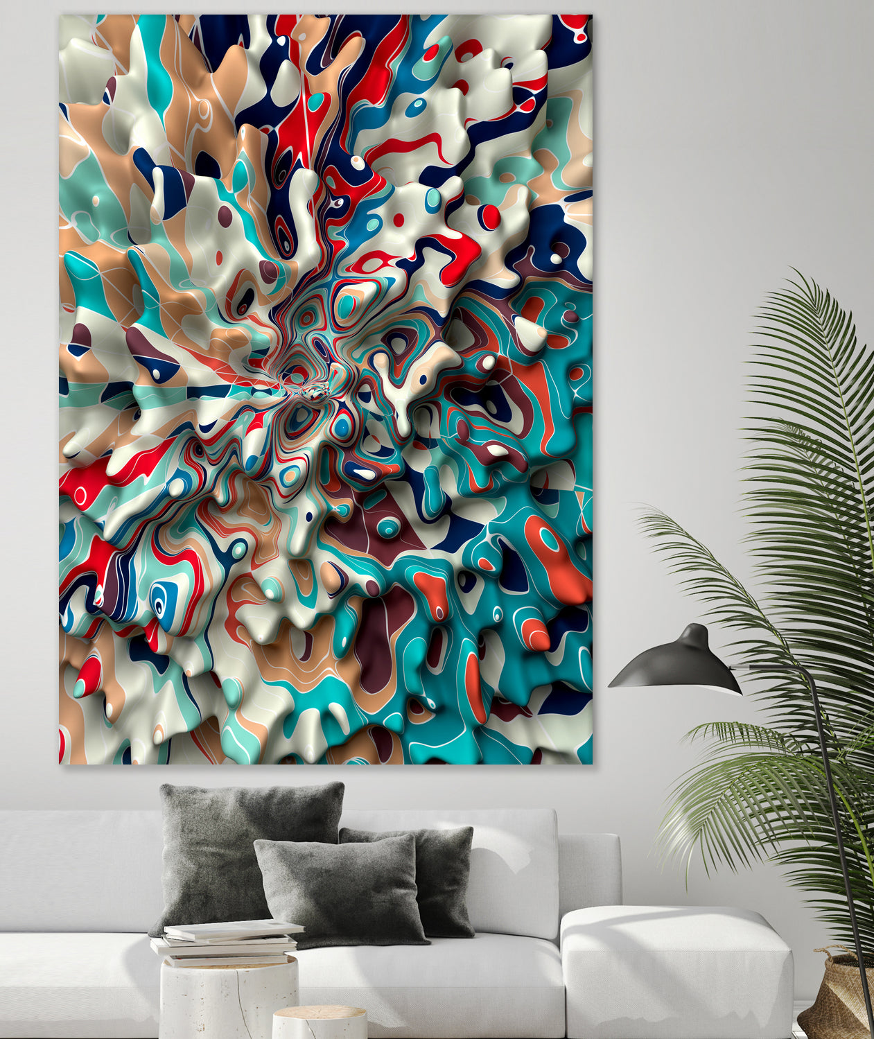 Weird-Surface by Danny Jardim on GIANT ART - blue digital painting