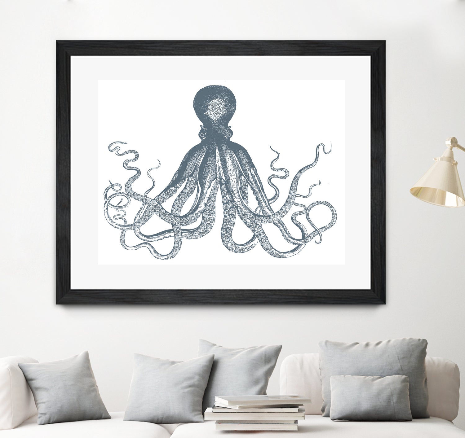 OCTOPUS GREY by Thomas Fernez on GIANT ART - gray digital drawing