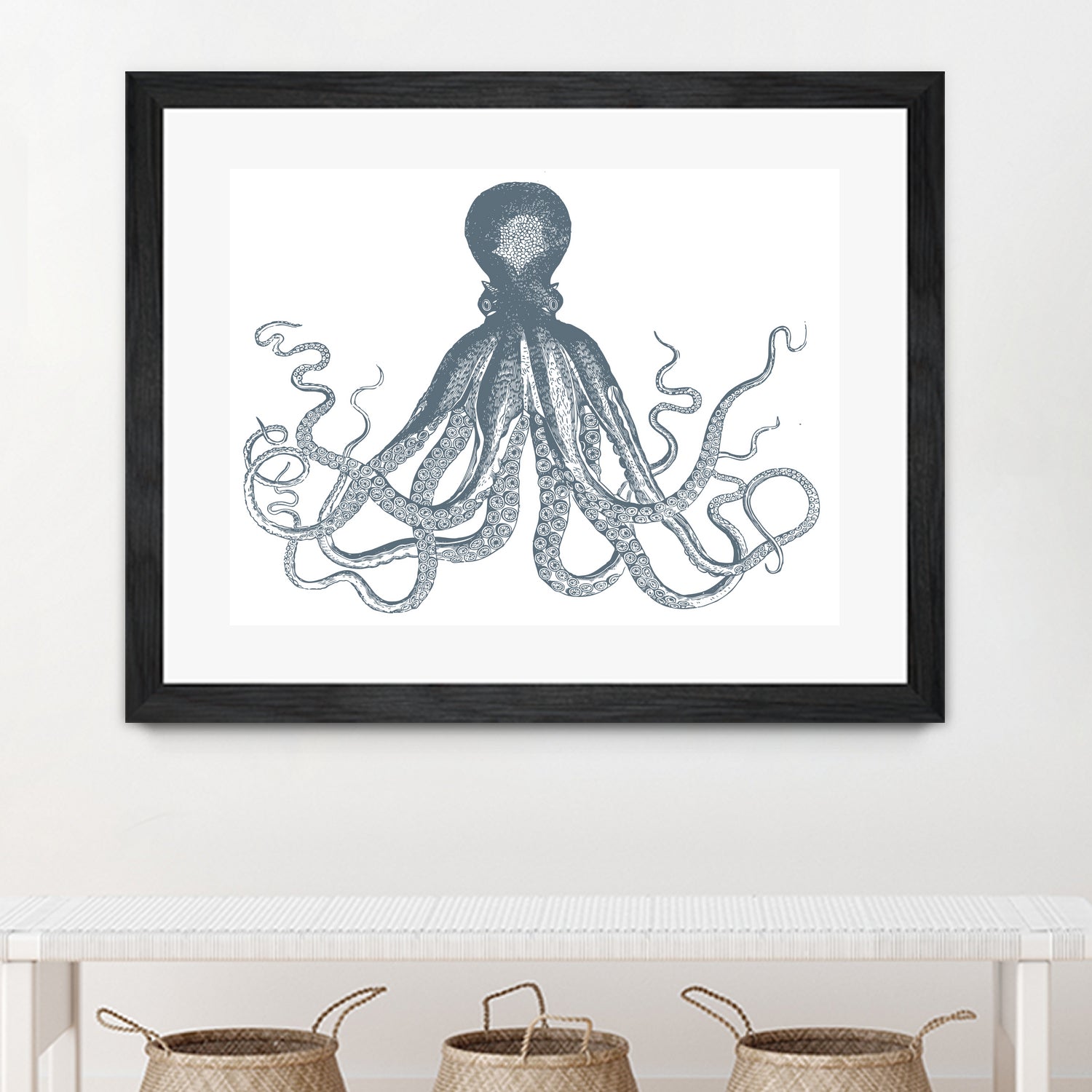 OCTOPUS GREY by Thomas Fernez on GIANT ART - gray digital drawing