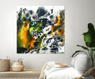 The Eye of the Leopard by Emma Kaufmann on GIANT ART - yellow mixed media