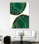 Emerald Agate Gold Glam #1 #gem #decor #art by Anita & Bella Jantz on GIANT ART - green photo illustration