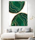 Emerald Agate Gold Glam #1 #gem #decor #art by Anita & Bella Jantz on GIANT ART - green photo illustration