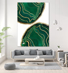 Emerald Agate Gold Glam #1 #gem #decor #art by Anita & Bella Jantz on GIANT ART - green photo illustration