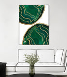 Emerald Agate Gold Glam #1 #gem #decor #art by Anita & Bella Jantz on GIANT ART - green photo illustration