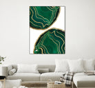 Emerald Agate Gold Glam #1 #gem #decor #art by Anita & Bella Jantz on GIANT ART - green photo illustration