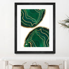 Emerald Agate Gold Glam #1 #gem #decor #art by Anita & Bella Jantz on GIANT ART - green photo illustration