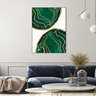 Emerald Agate Gold Glam #1 #gem #decor #art by Anita & Bella Jantz on GIANT ART - green photo illustration