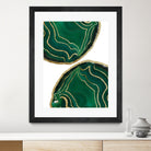 Emerald Agate Gold Glam #1 #gem #decor #art by Anita & Bella Jantz on GIANT ART - green photo illustration