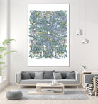 Floral delight by anne corr on GIANT ART - blue digital painting