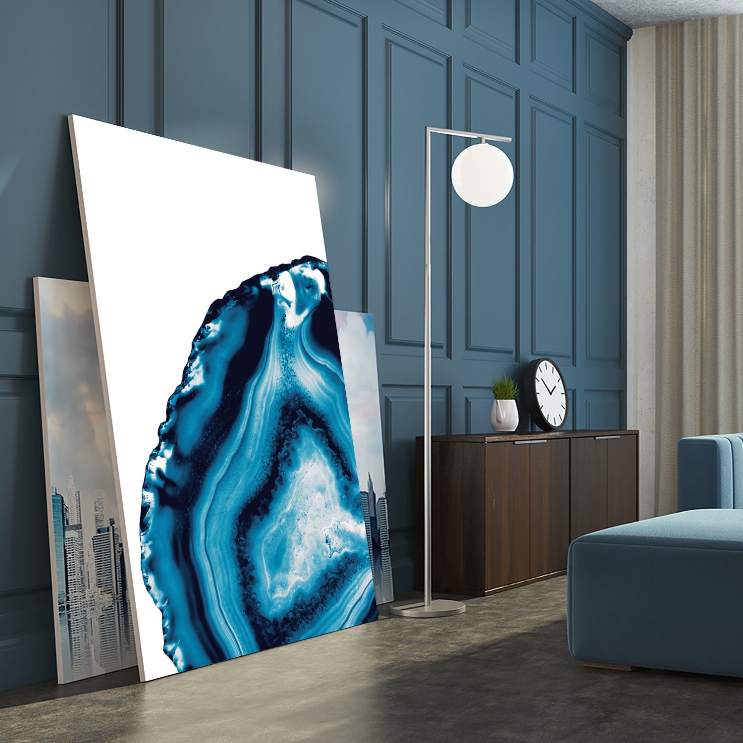 Blue Agate #3 (Part 2) #gem #decor #art by Anita & Bella Jantz on GIANT ART - blue photo illustration