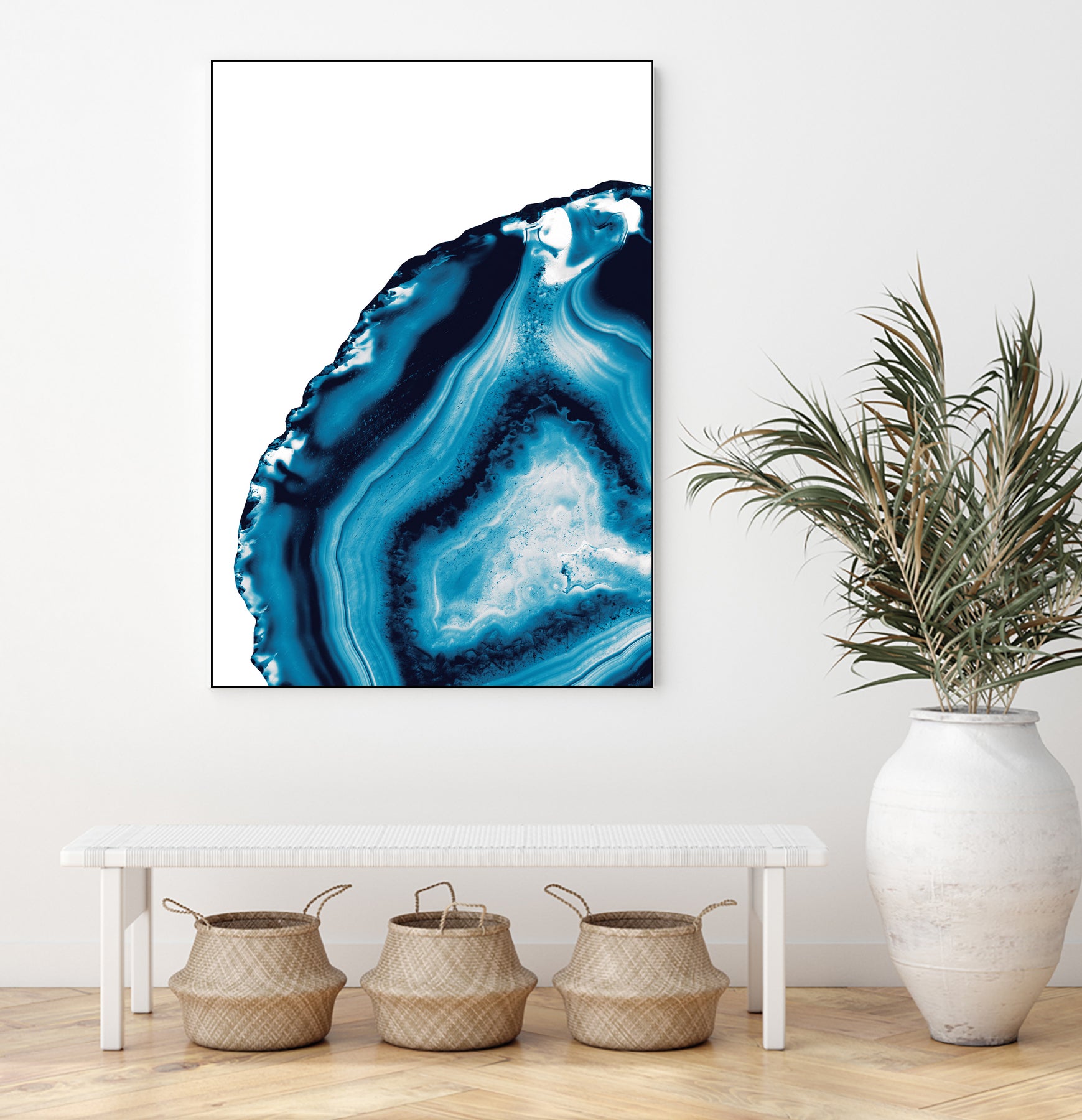 Blue Agate #3 (Part 2) #gem #decor #art by Anita & Bella Jantz on GIANT ART - blue photo illustration