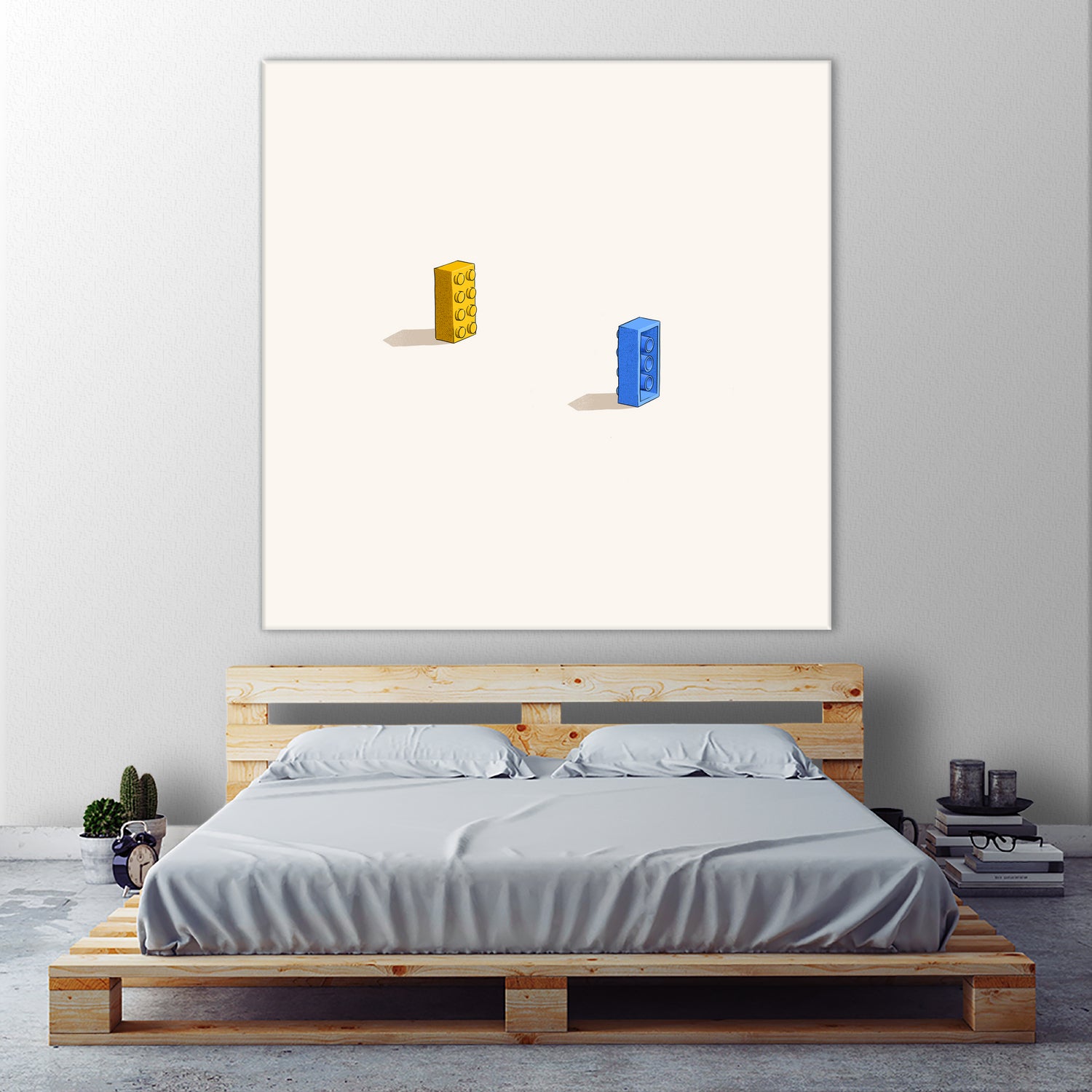 Six feet apart by Jason Ratliff on GIANT ART - yellow digital painting