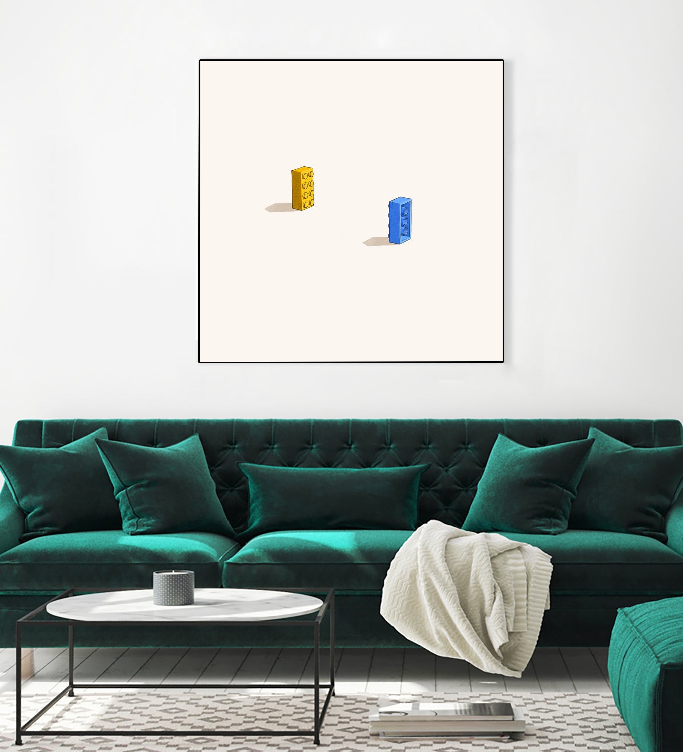 Six feet apart by Jason Ratliff on GIANT ART - yellow digital painting