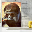 Gorilla In The Mist by Andrew Treherne on GIANT ART - brown digital painting