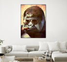 Gorilla In The Mist by Andrew Treherne on GIANT ART - brown digital painting