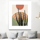 Cactus in the Desert #3 #tropical #wall #art by Anita & Bella Jantz on GIANT ART - orange digital drawing