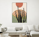 Cactus in the Desert #3 #tropical #wall #art by Anita & Bella Jantz on GIANT ART - orange digital drawing