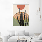 Cactus in the Desert #3 #tropical #wall #art by Anita & Bella Jantz on GIANT ART - orange digital drawing