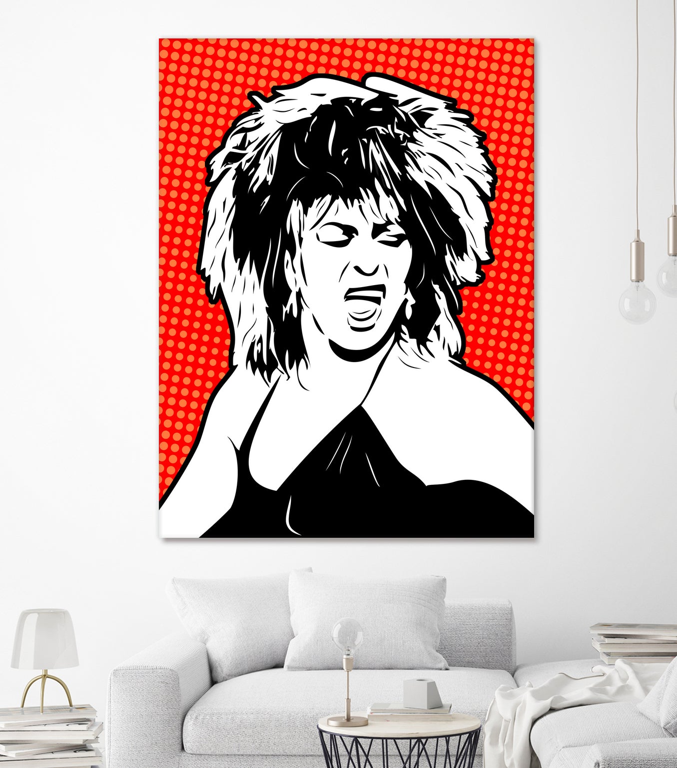 Tina Turner | Pop Art by William Cuccio on GIANT ART - red digital painting