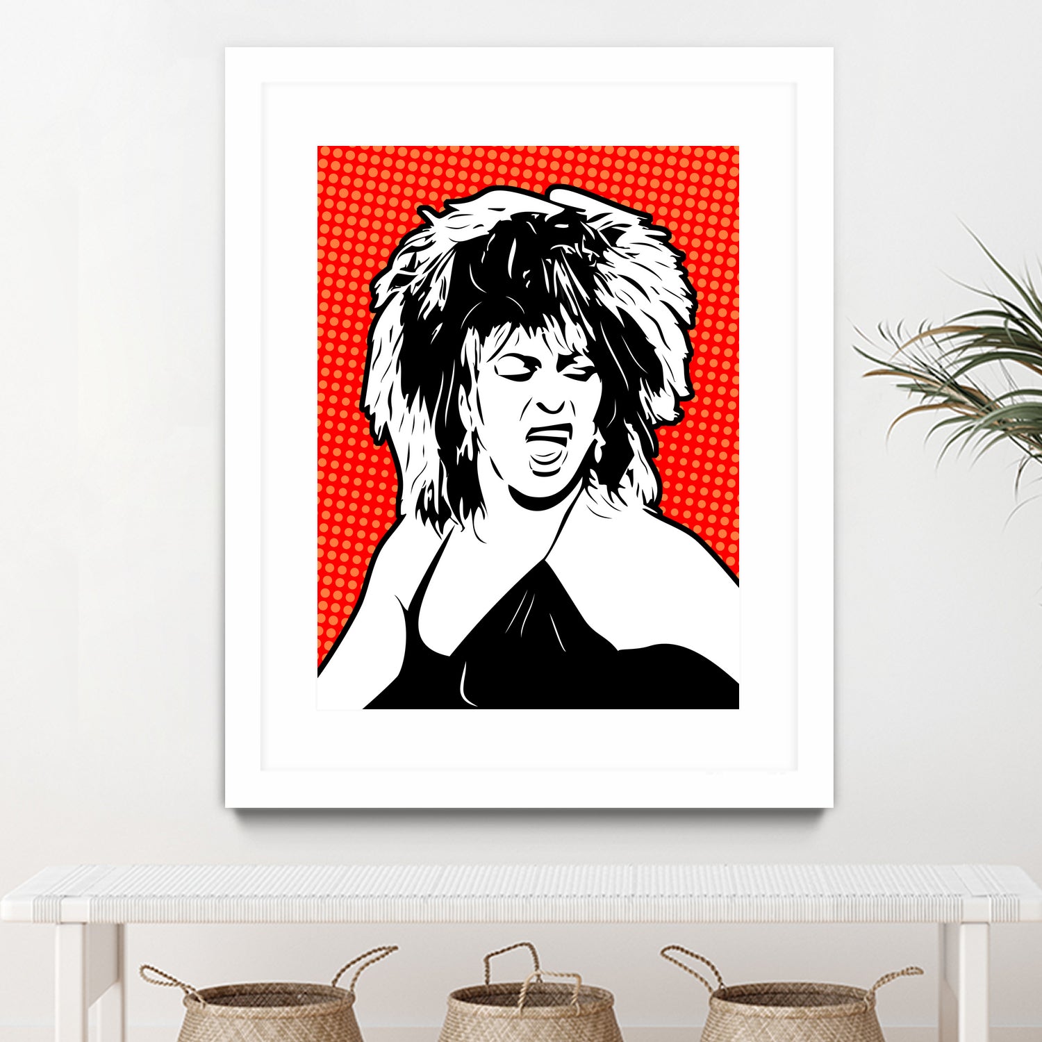 Tina Turner | Pop Art by William Cuccio on GIANT ART - red digital painting