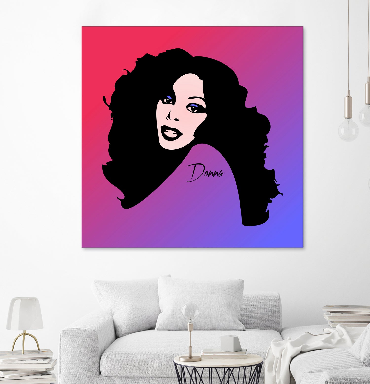 Donna Summer | Pop Art by William Cuccio on GIANT ART - fuchsia digital painting