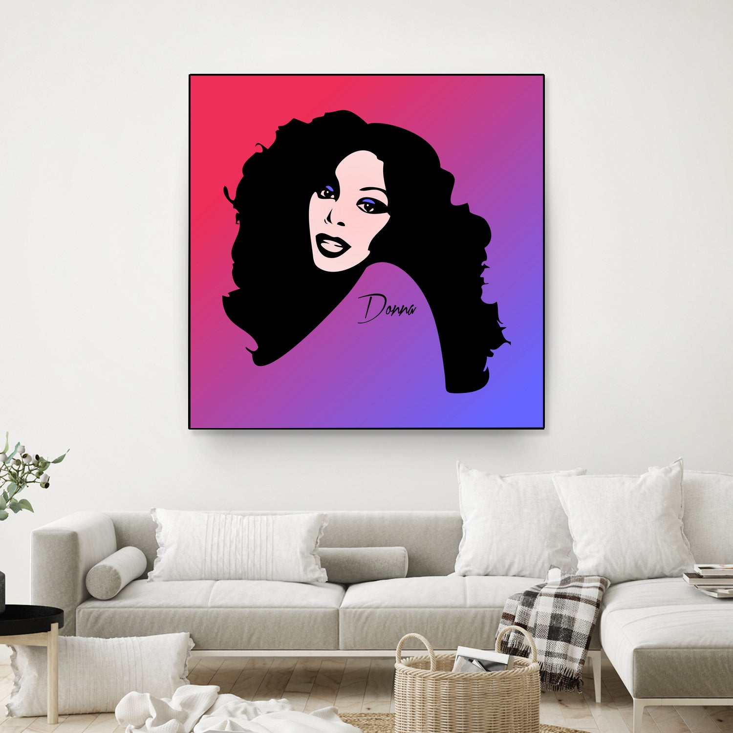 Donna Summer | Pop Art by William Cuccio on GIANT ART - fuchsia digital painting