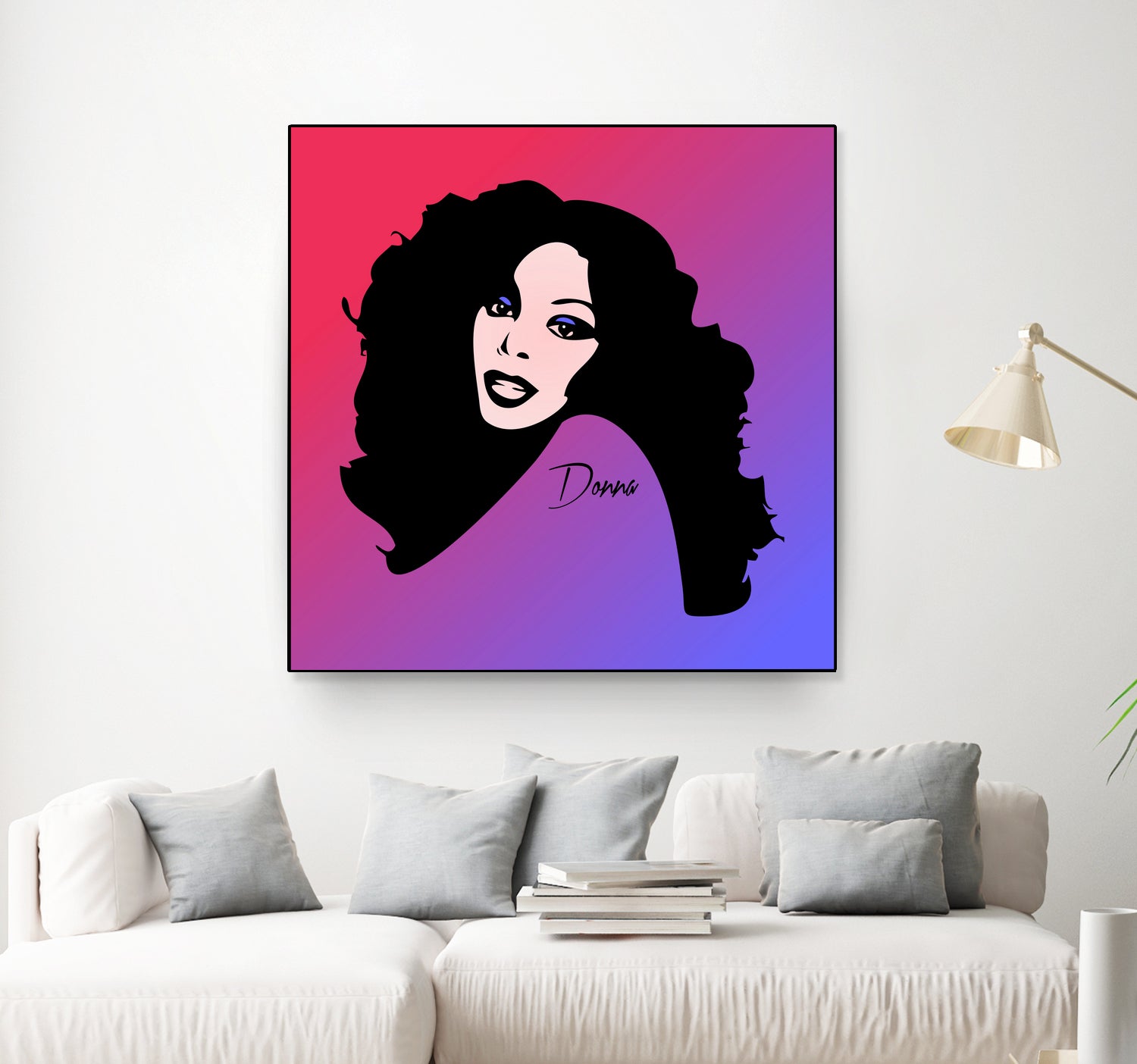 Donna Summer | Pop Art by William Cuccio on GIANT ART - fuchsia digital painting