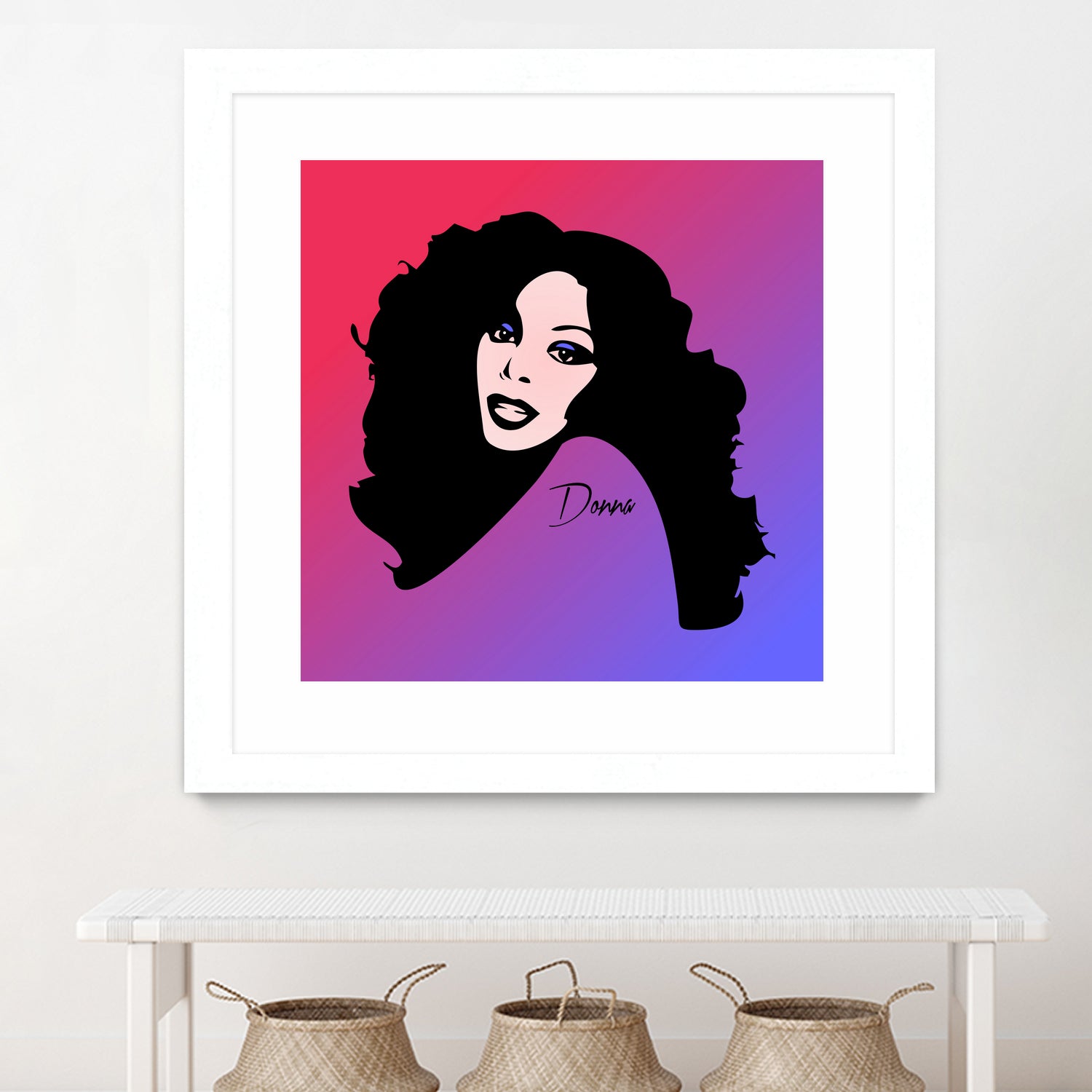 Donna Summer | Pop Art by William Cuccio on GIANT ART - fuchsia digital painting