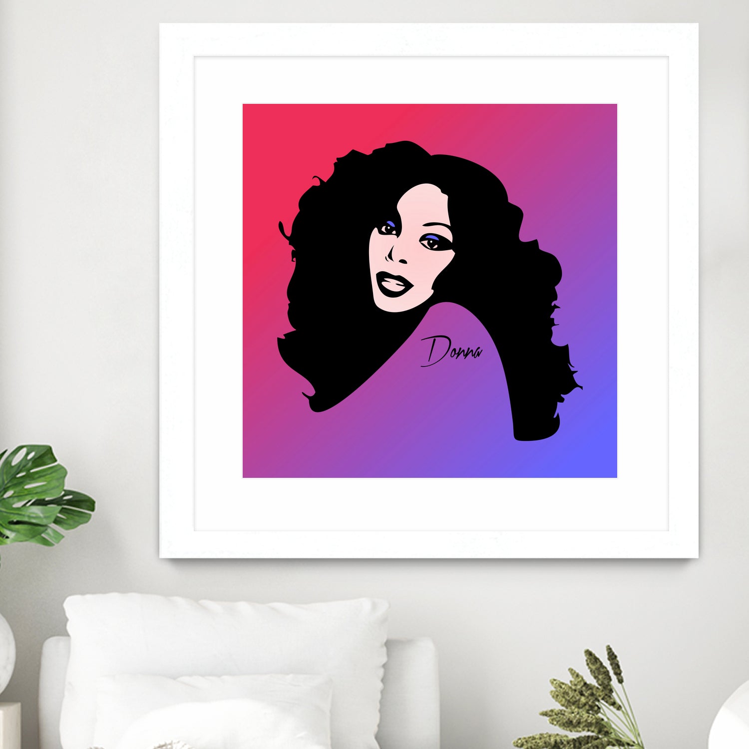 Donna Summer | Pop Art by William Cuccio on GIANT ART - fuchsia digital painting