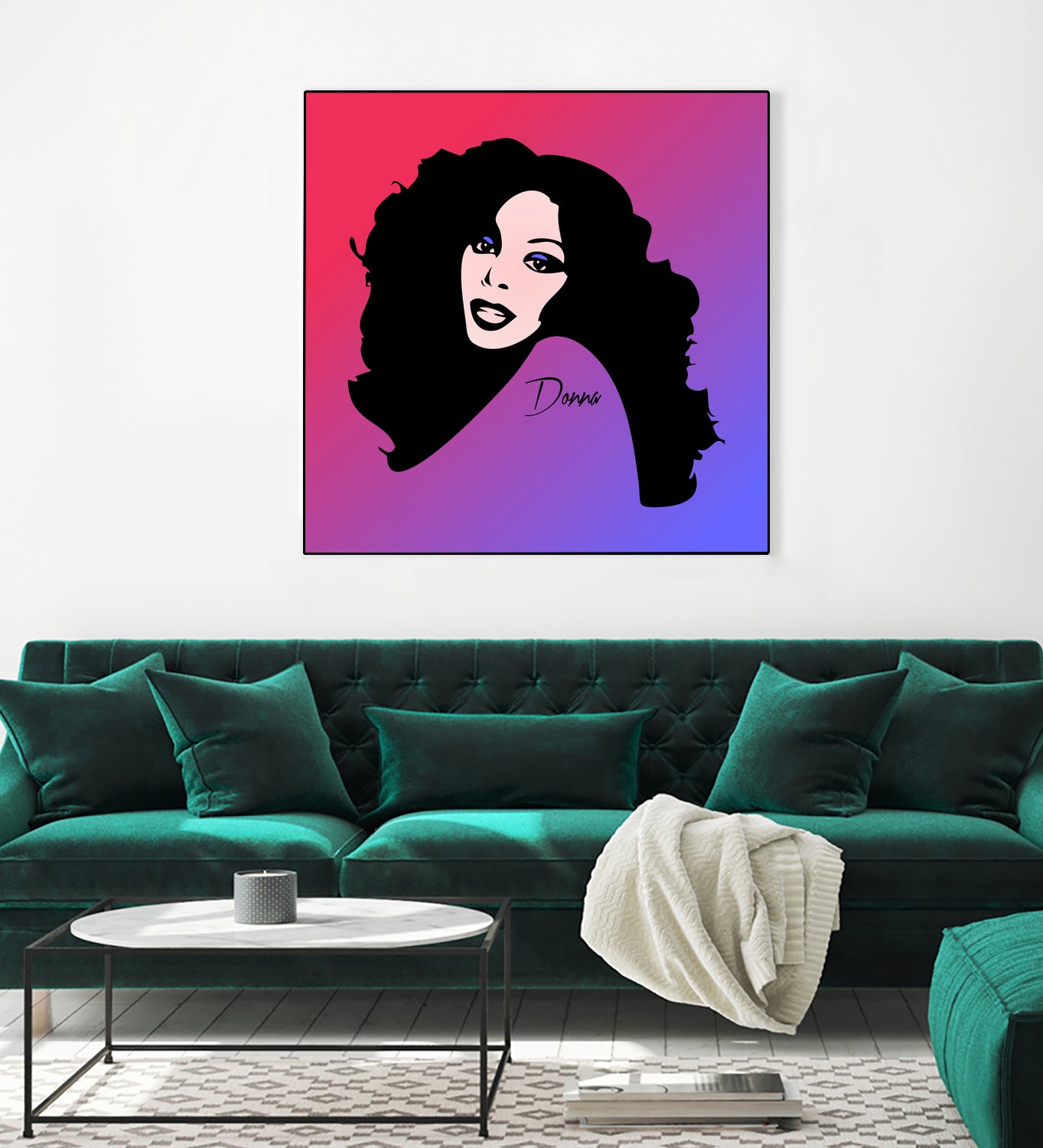 Donna Summer | Pop Art by William Cuccio on GIANT ART - fuchsia digital painting