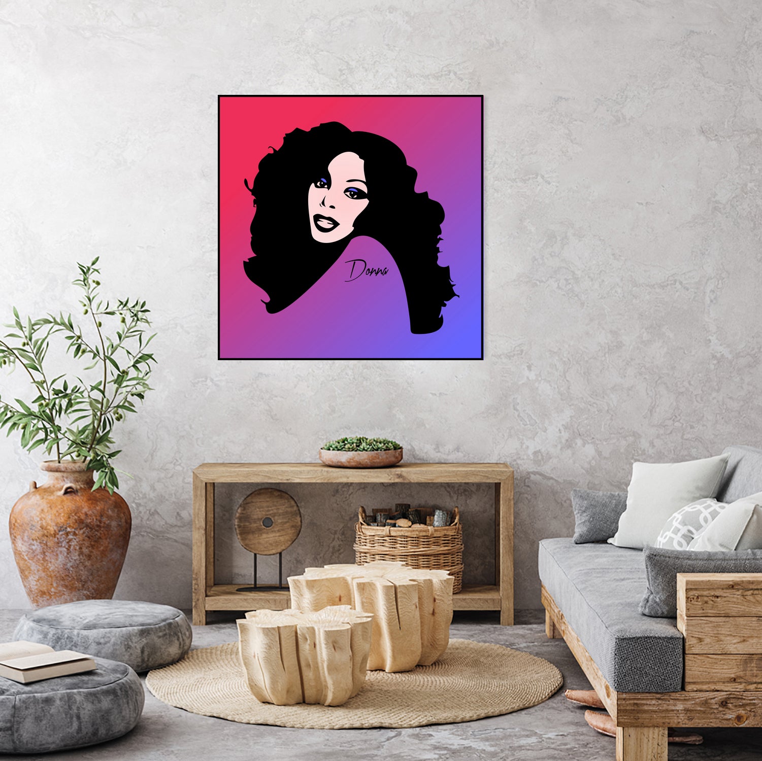 Donna Summer | Pop Art by William Cuccio on GIANT ART - fuchsia digital painting