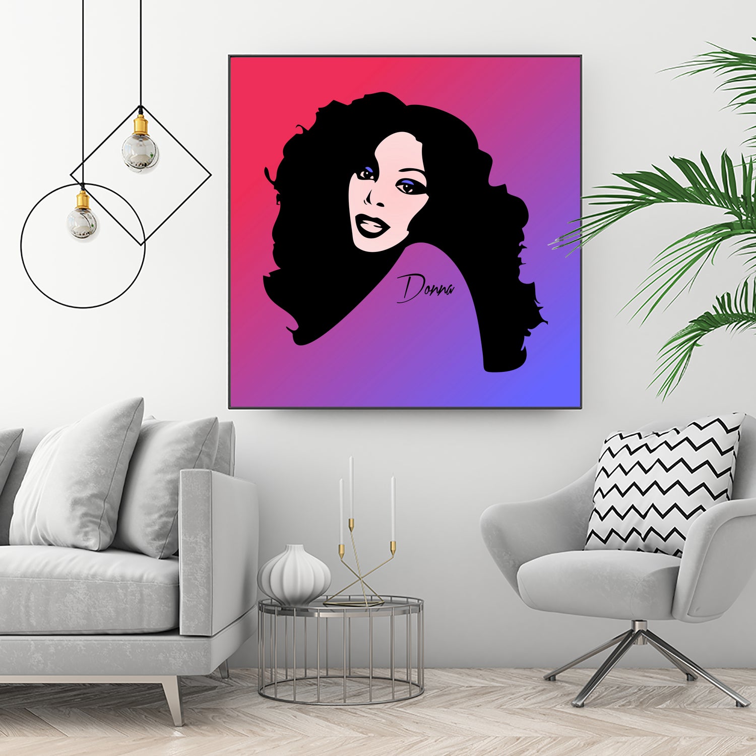 Donna Summer | Pop Art by William Cuccio on GIANT ART - fuchsia digital painting