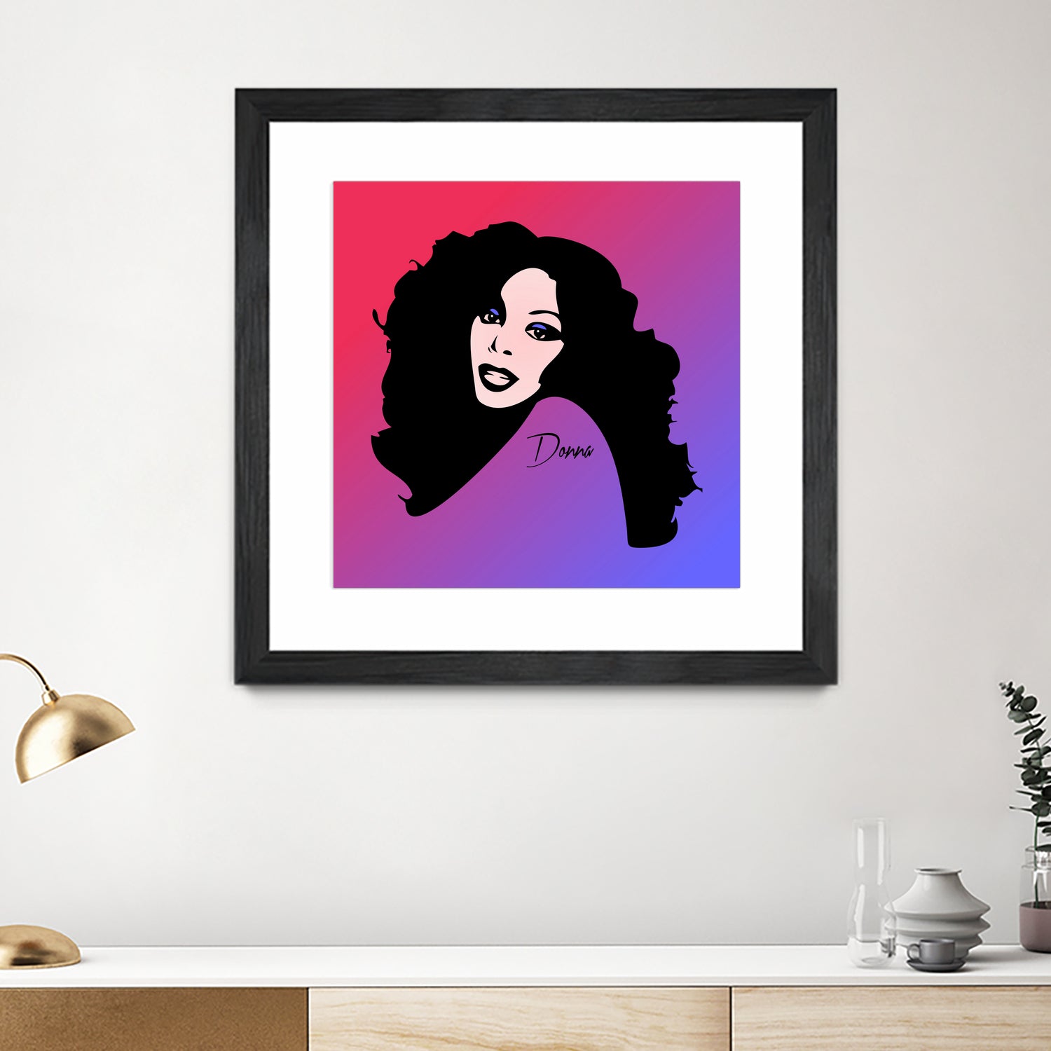 Donna Summer | Pop Art by William Cuccio on GIANT ART - fuchsia digital painting