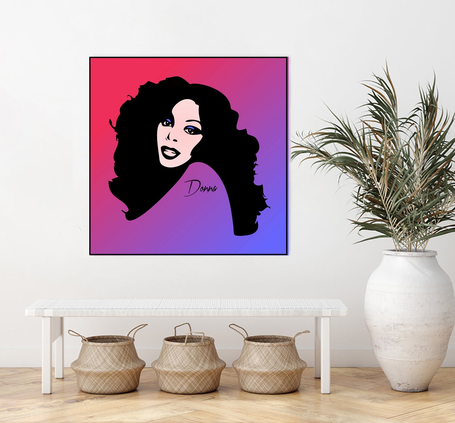 Donna Summer | Pop Art by William Cuccio on GIANT ART - fuchsia digital painting