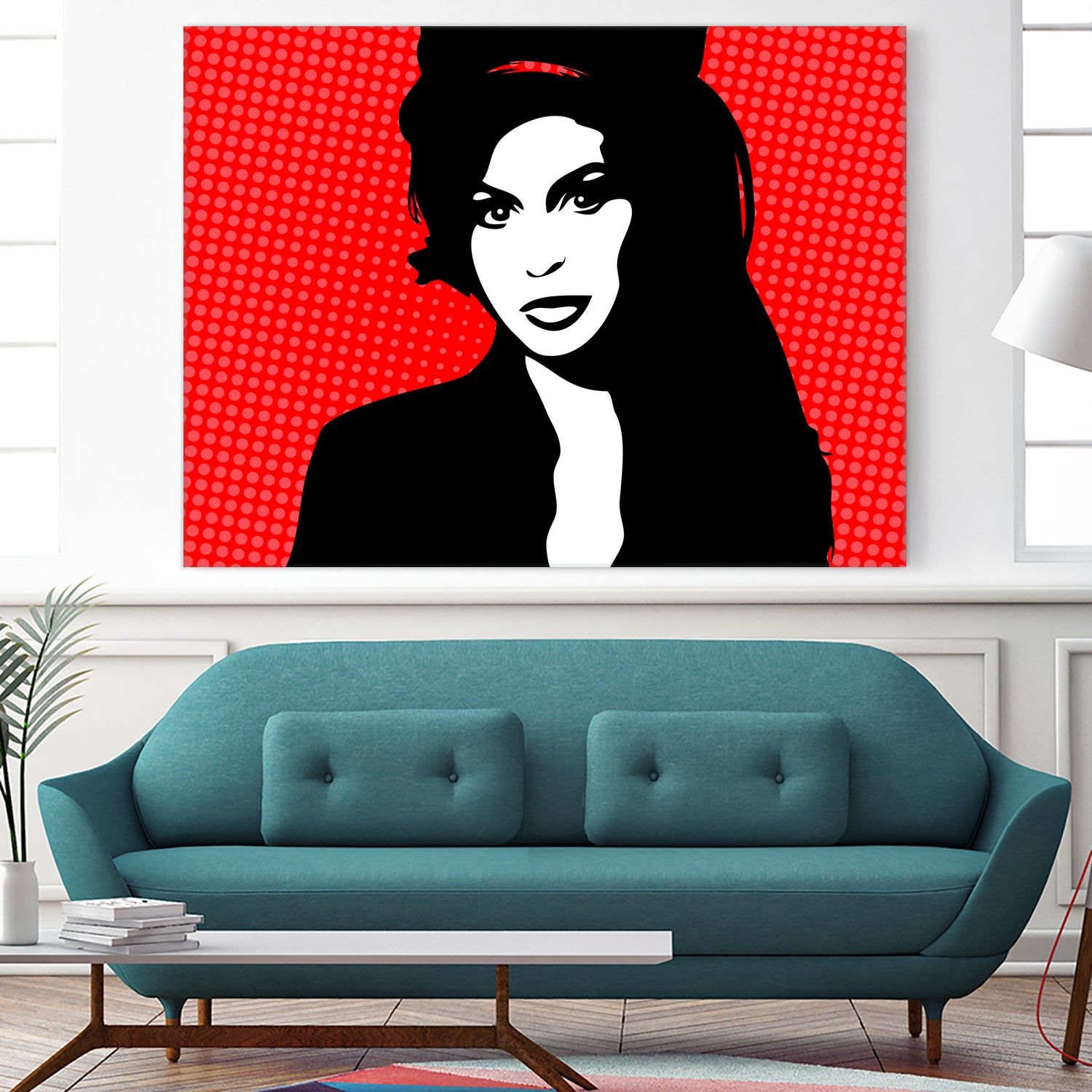 Amy Winehouse | Pop Art by William Cuccio on GIANT ART - red digital painting