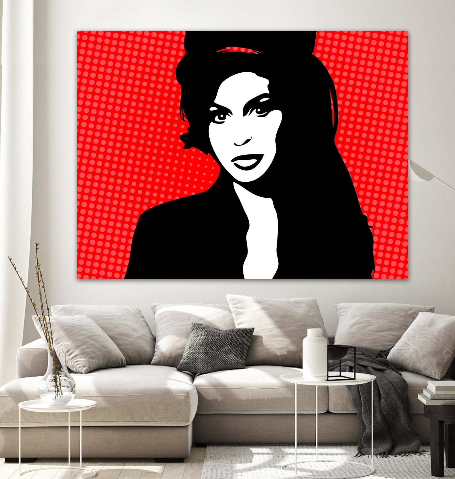 Amy Winehouse | Pop Art by William Cuccio on GIANT ART - red digital painting