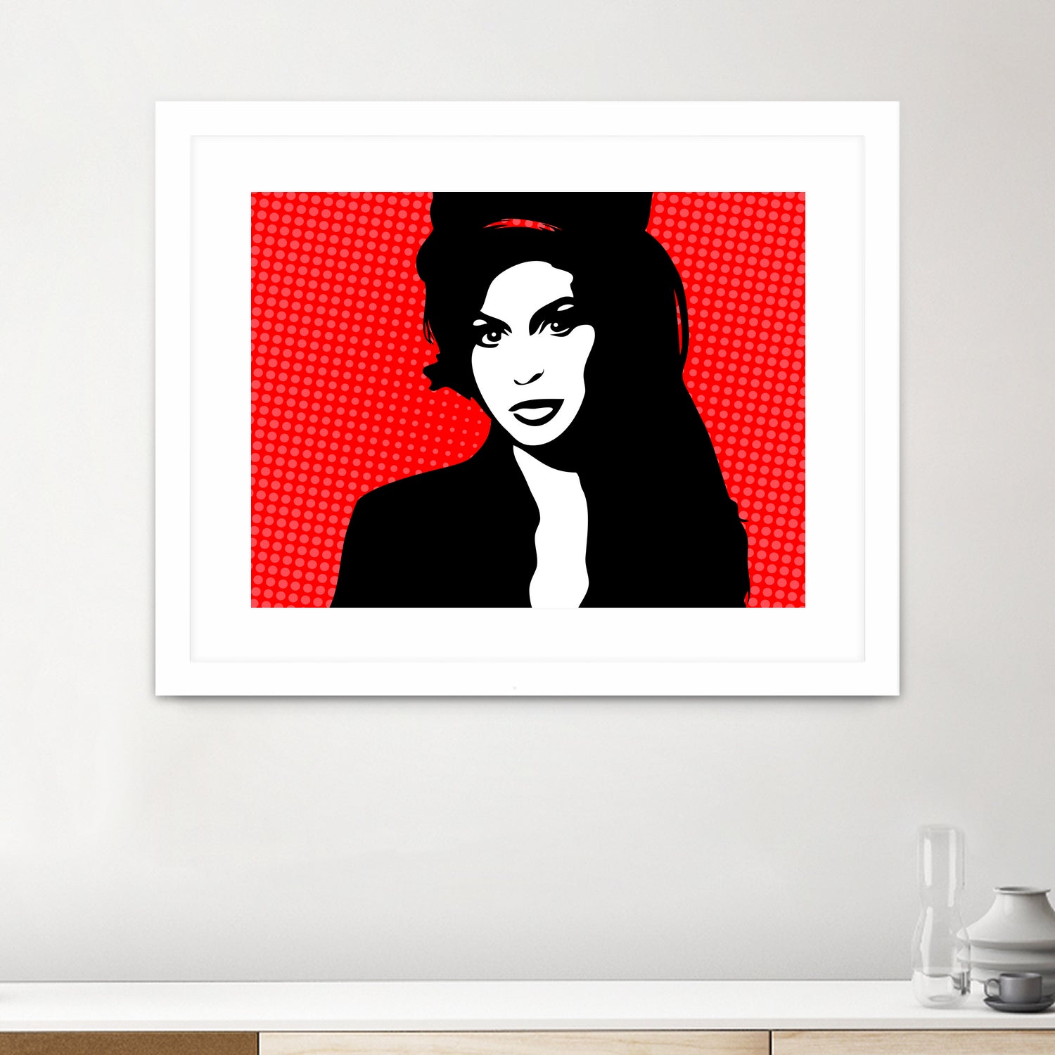 Amy Winehouse | Pop Art by William Cuccio on GIANT ART - red digital painting