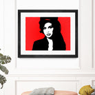 Amy Winehouse | Pop Art by William Cuccio on GIANT ART - red digital painting