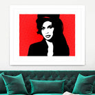 Amy Winehouse | Pop Art by William Cuccio on GIANT ART - red digital painting