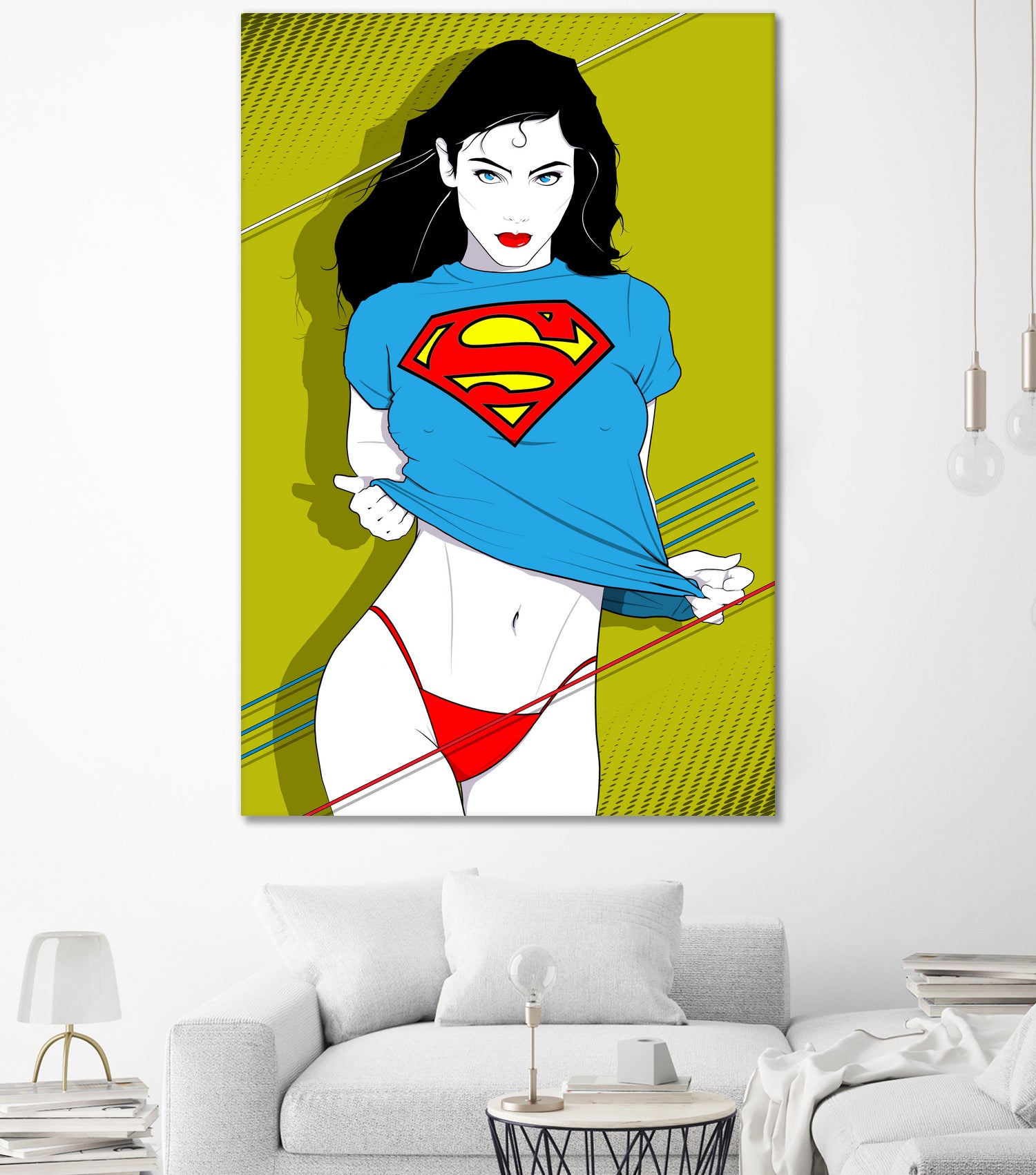 Feelin Super Sexy by Ron Santiano on GIANT ART - blue digital drawing