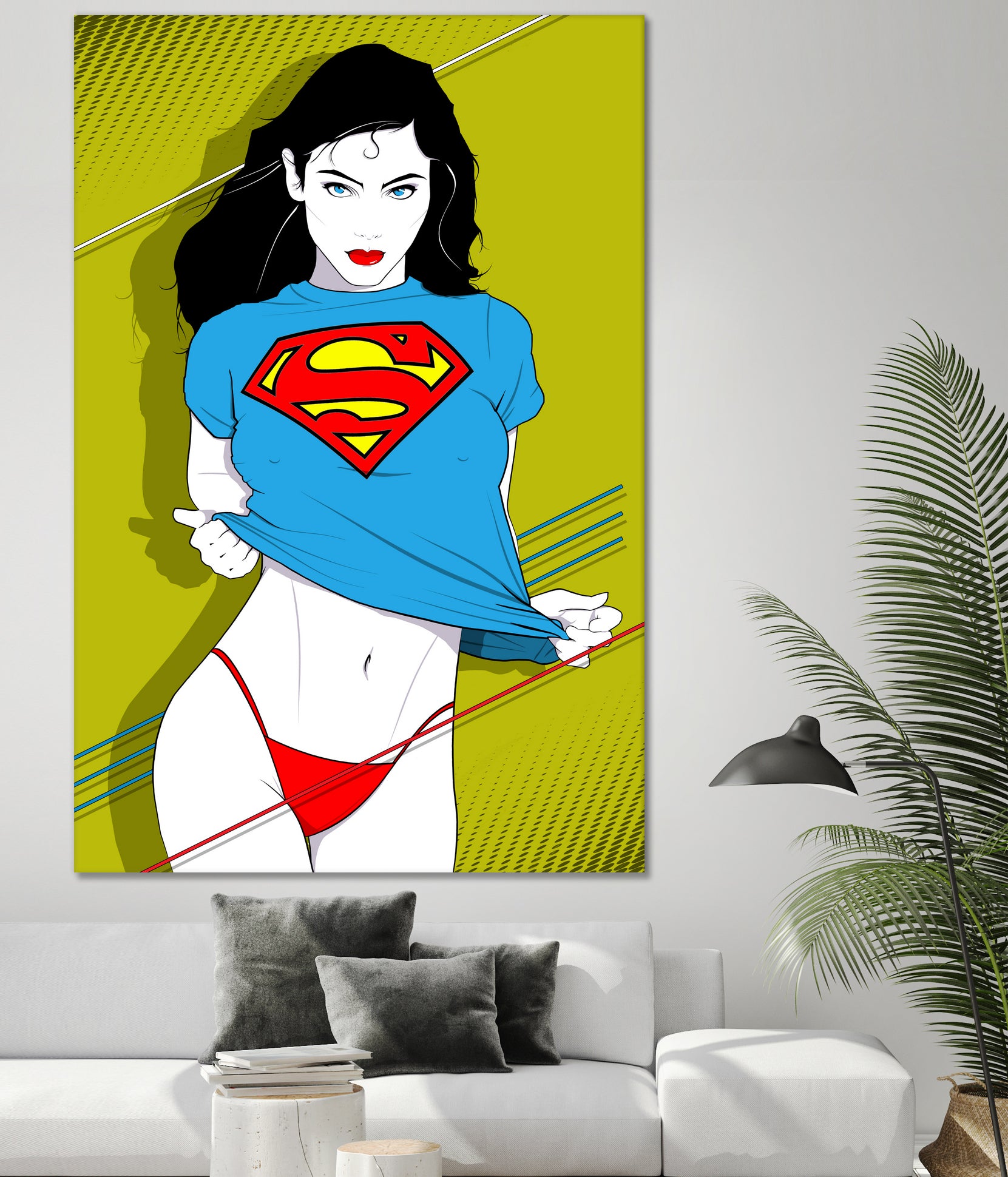 Feelin Super Sexy by Ron Santiano on GIANT ART - blue digital drawing