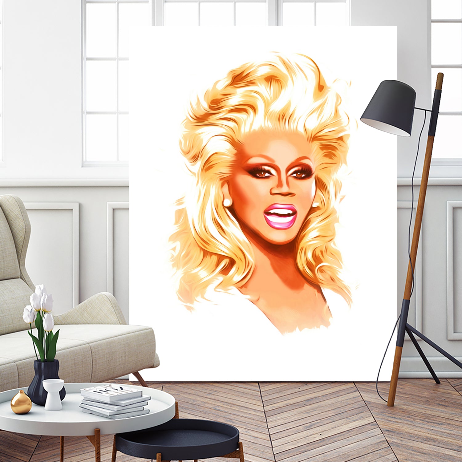 RuPaul | Pop Art by William Cuccio on GIANT ART - white digital painting