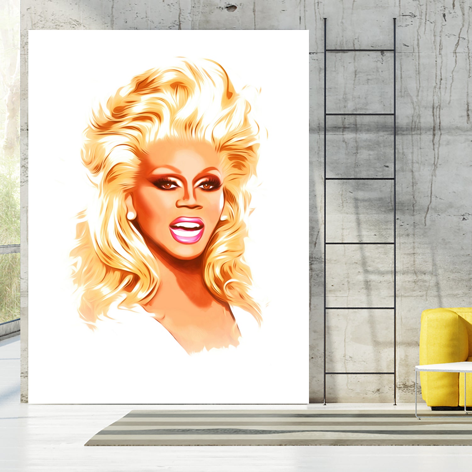 RuPaul | Pop Art by William Cuccio on GIANT ART - white digital painting