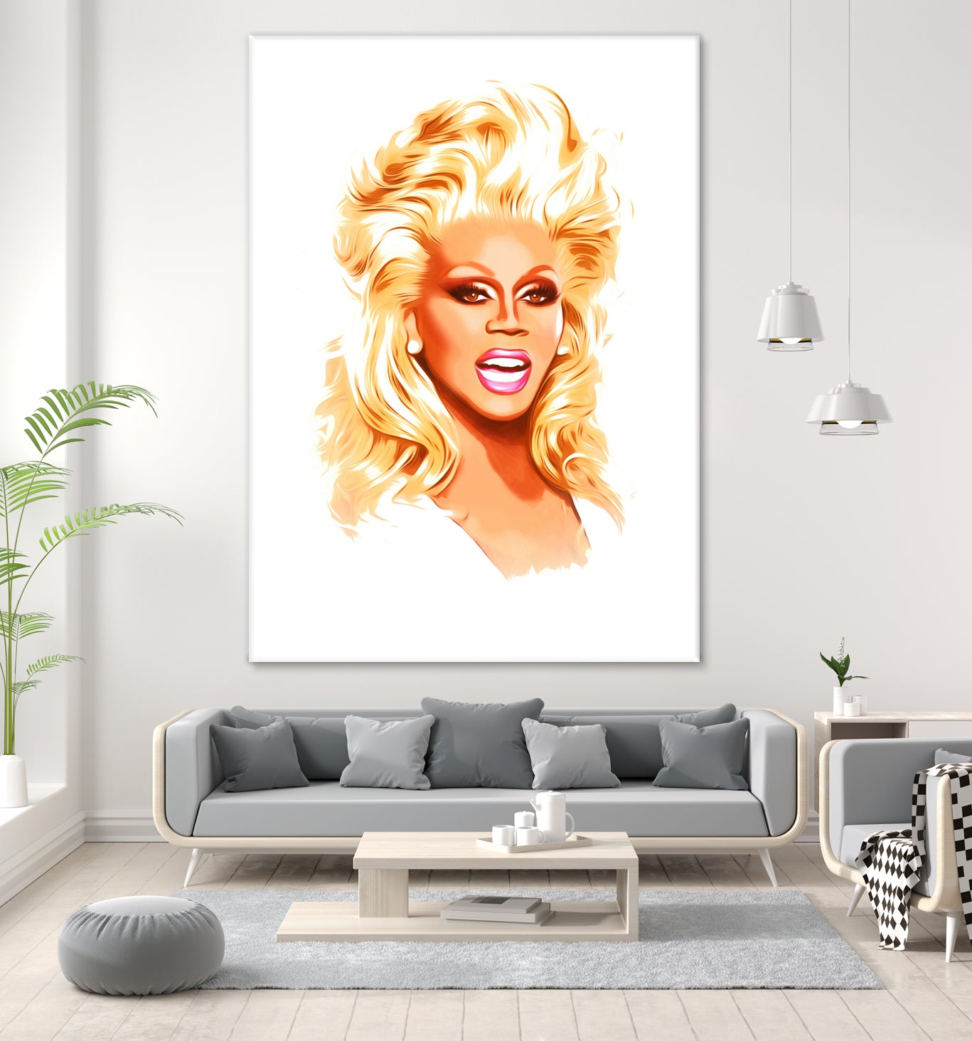 RuPaul | Pop Art by William Cuccio on GIANT ART - white digital painting