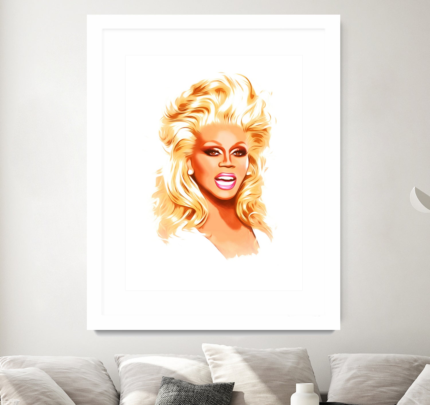 RuPaul | Pop Art by William Cuccio on GIANT ART - white digital painting