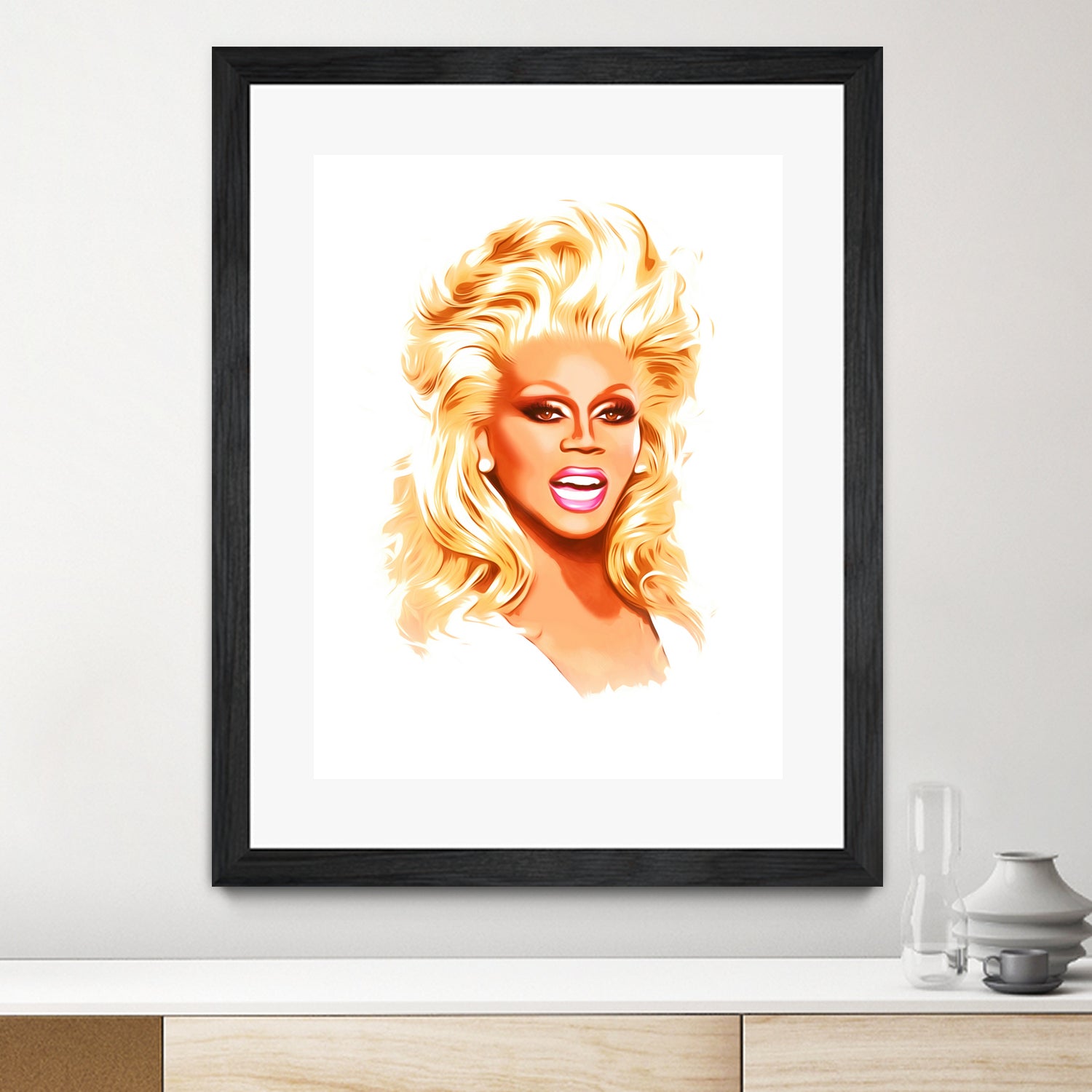 RuPaul | Pop Art by William Cuccio on GIANT ART - white digital painting