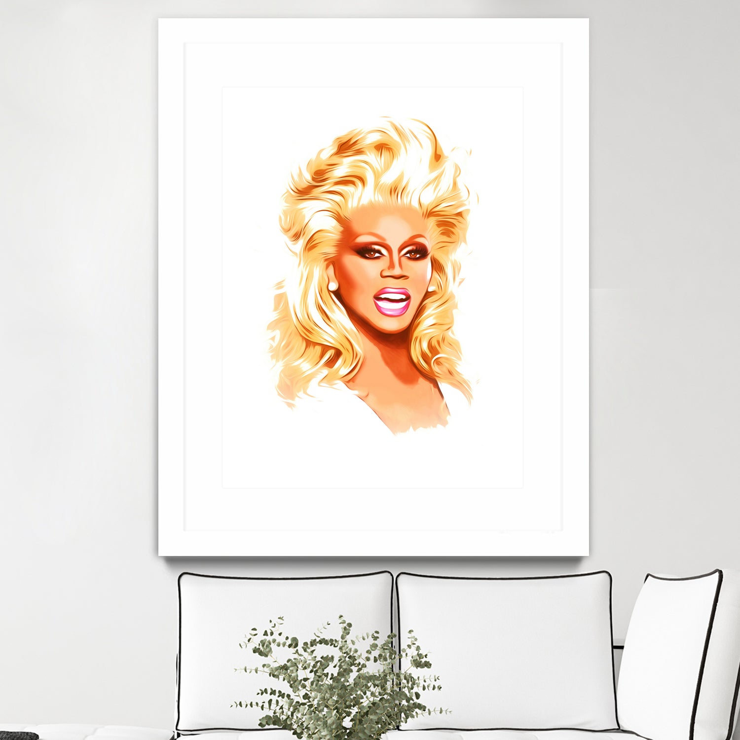 RuPaul | Pop Art by William Cuccio on GIANT ART - white digital painting